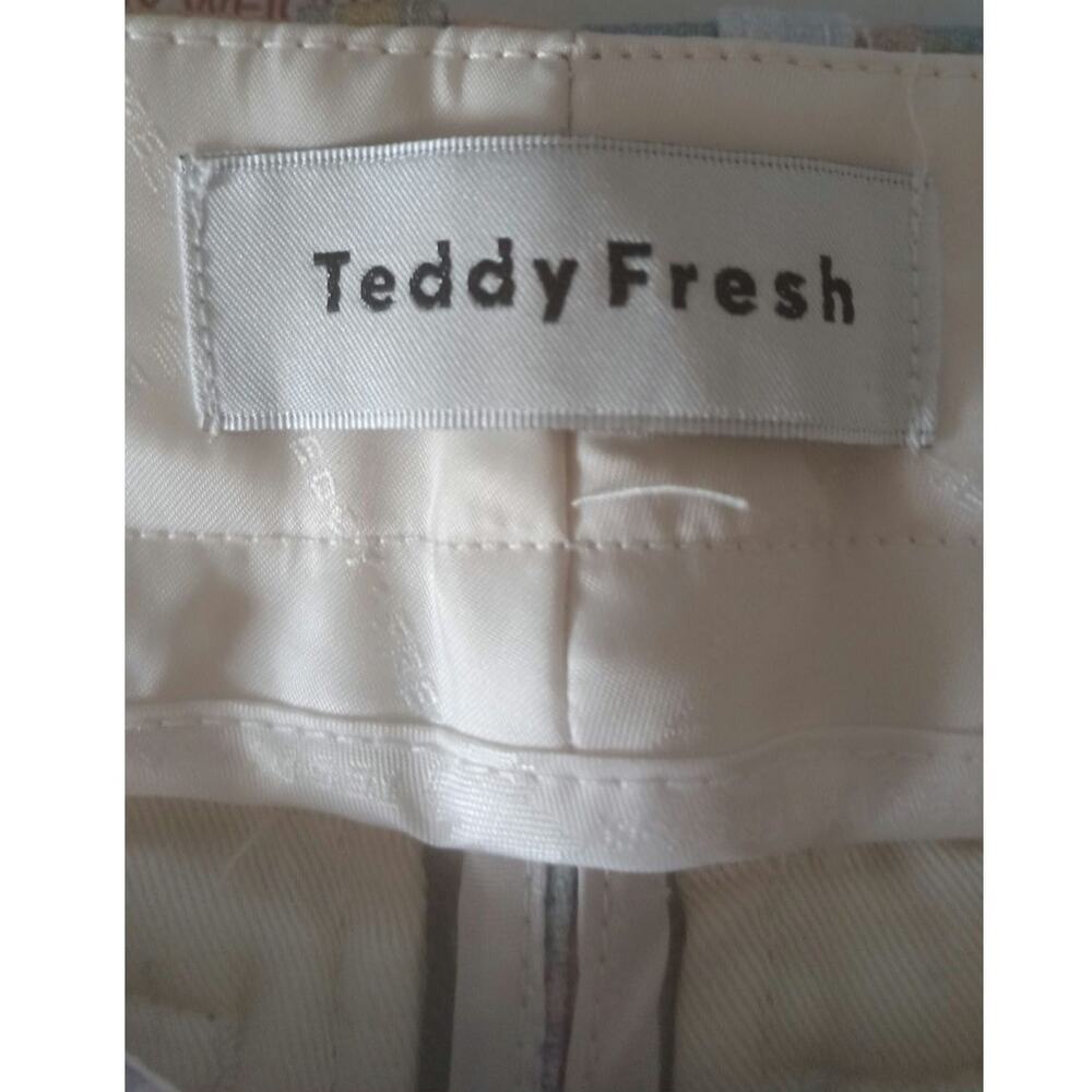 Teddy Fresh Patchwork Plaid Pants Size 28 Y2K Streetwear Festival Skate Unisex - Picture 5 of 7